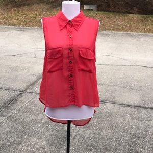 Speed limit MPH sleeveless sheer top